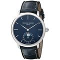 Frederique Constant Manufacture Slimline Moonphase FC-705N4S6 42mm Automatic Stainless Steel Case Blue Leather Anti-Reflective Sapphire Men's Watch