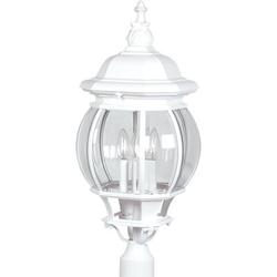 Artcraft Lighting Classico 4 Light Outdoor Post Lantern Metal in Gray/White | Wayfair AC8493WH