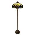 Chloe Lighting Liaison Tiffany-Style Victorian Floor Lamp in Multicolor