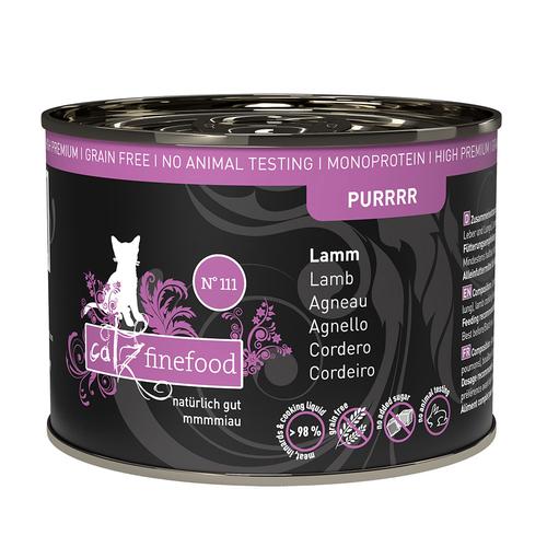 6x200/190g Purrrr Lamm catz finefood Katzenfutter nass