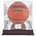 North Carolina Tar Heels Mahogany Antique Finish (2015-Present Logo) Basketball Display Case with Mirror Back