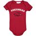 Infant Cardinal Arkansas Razorbacks Arch & Logo Bodysuit