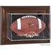 Arkansas Razorbacks Brown Framed Wall-Mountable Football Display Case