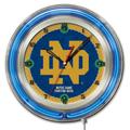 Notre Dame Fighting Irish 19" Neon Wall Clock