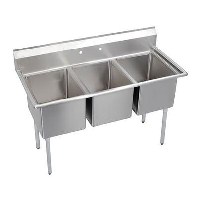 LK PACKAGING E3C16X20-0X Floor Mount Scullery Sink, Stainless Steel Bowl Size