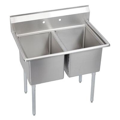LK PACKAGING E2C16X20-0X Floor Mount Scullery Sink, Stainless Steel Bowl Size