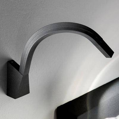 Linea Light Wandlampe Snake, schwarz, für Schlafzimmer, Metall, Modern, LED Wandleuchte, Wandlampe Innen Image