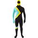 Orion Costumes Unisex Jamaican Flag Team Bobsleigh Jumpsuit Fancy Dress Costume, XL, Black, Blue, Yellow