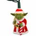 Kurt Adler Star Wars Santa Yoda 10 Light String Lights in Green/Red | 9.5 H x 8.5 W x 1.88 D in | Wayfair SW9154
