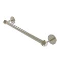 Allied Brass Satellite Orbit Two 36" Wall Mounted Towel Bar Metal in Gray | 3 H x 3.9 D in | Wayfair 7251D/36-PNI