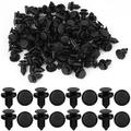 Unique Bargains 100 Pcs Nylon Rivet Fastener Fender Retainer Push Clips MR200300 9mm for Honda