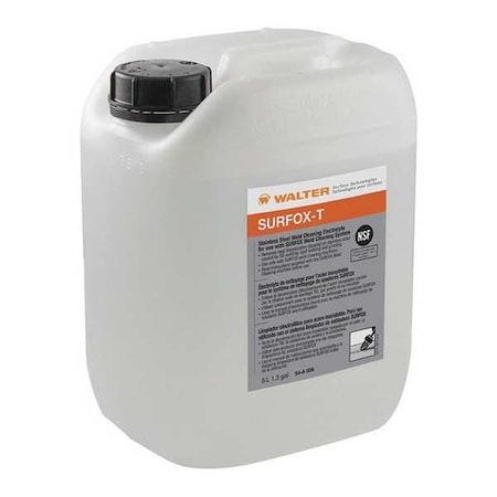 WALTER 54A006 Weld Cleaning Solution, 5 L, Carboy