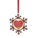 Northlight Seasonal 3.5" & Silver Snowflake Sugar Daddy Candy Logo Christmas Ornament Metal in Red | 3 H x 0.15 W x 2.75 D in | Wayfair