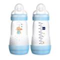 MAM Anti-Colic Bottle, Blue, 9 Ounce, 2-Count