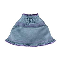 Merino Wool Baby-Girl Knit Soaker Diaper Cover Skirt (S, Light Green)