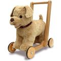 Little Bird Told Me - Dexter Dog Baby Walker, Traditional Push Along & Ride On Toy for 1 Year Olds, Golden Labrador Soft Cuddly Dog Toy for Toddlers, Sturdy Wooden Frame, Padded Seat