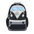 BRISA VW Collection - Volkswagen Hiking Laptop University Backpack in T1 Bus Campervan Design (30 L/7.9 gal/Large/Black)