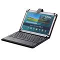 Universal 9'' to 10.1'' TouchPad Keyboard Case for Lenovo ThinkPad Tablet 2 10.1, Samsung Galaxy Tab A 9.7, Samsung Galaxy Tab S2 9.7, Asus ZenPad 10, Google Nexus 10, Sony Xperia Z4 Tablet.(Black)