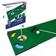 PGA Tour 6ft Putting Mat with Collapsible Putter & Alignment Guide Golf Ball, green