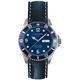Oxygen Atlantic 40 Mens Quartz Watch with Blue Dial Analogue Display and Blue Leather Strap EX-D-ATL-40-CL-NA