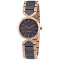 Esprit Fontana Women's Quartz Watch with Grey Dial Analogue Display and Rose Gold Stainless Steel Bracelet ES107852003