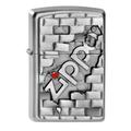 Zippo Windproof Lighter|Metal Long Lasting Zippo Lighter|Best with Zippo Lighter Fluid|Refillable Lighter| Perfect for Cigarettes Cigars Candles|Pocket Lighter Fire Starter|Zippo Wall Emblem