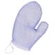 Supracor Spa Bath Mitt Body Exfoliator Face Antibacterial Scrub Sponge (Purple)