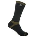 DexShell Men's Trekking Socks, Olive Green Stripe, L