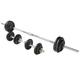 Viavito 50kg Black Cast Iron Barbell and Dumbbell Weight Set