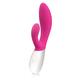 LELO INA Wave Dual Intimate Massager Cerise with Innovative WaveMotion Technology for Double Stimulation, Ultra Quiet with 10 Vibration Patterns