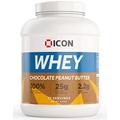 ICON Nutrition Grass Fed Whey Protein Powder 2.27kg, 71 Servings - Chocolate Peanut Butter 100% Whey Protein - 5 Flavours Available Inc Choc Peanut Butter - 25G Protein Per Serving and Under 2G Carbs