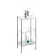 Axxentia Bathroom 282130 Standing Shelf Solanio Chrome with 3 Glass Shelves 40 x 30 x 77 cm