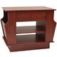 WATSONS COMPANION - Storage Side/End Table with Magazine Rack - Large - Mahogany