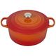 Le Creuset Signature Enamelled Cast Iron Round Casserole Dish With Lid, 28 cm, 6.7 Litre, Volcanic, 21177280902430