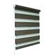 Brown Day and Night Zebra/Vision Window Roller Blind, Choice of 16 Width Sizes, 105cm Wide (+4.5cm fittings)