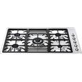 Smeg Gas hob with 5 burners PGF95-4, Stainless Steel, Large