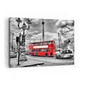 ARTTOR Wall Art Decoration Trafalgar square taxi london Canvas Print 120x80cm Canvas Picture Framed Living Room Bedroom Kitchen Printed Modern Artwork Large XXL Home Decor Photo Gallery AA120x80-0488