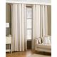 Riva Paoletti Broadway Ringtop Eyelet Curtains (Pair) - Coffee, Beige and Cream, 168 x 183cm
