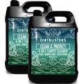 Dirtbusters Clean & Protect 4 in 1 Concentrate 2 X 5 Litres Professional Carpet & Upholstery extraction shampoo solution cleaner With Citrus Fresh Odour Neutraliser And Built In Stain Protection. Suitable For all Carpet Cleaning extraction Machines,...