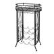 vidaXL Metal Wine Storage 9 Bottles Wine Rack Wine Table Side Table Stand