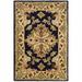 SAFAVIEH Heritage Braganza Traditional Wool Area Rug Black/Ivory 2 x 3