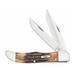 Case Folding Hunter Folding Hunting 2-Blade Clip Points Stainless Steel Blades BoneStag Handle Brown SKU - 538129