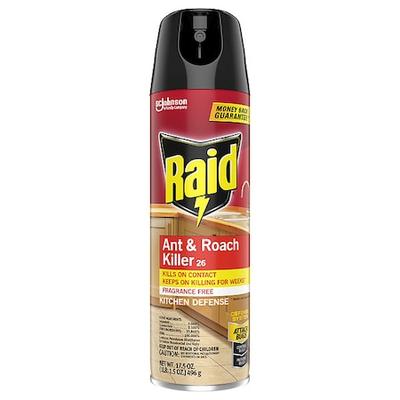 RAID 365961 17.5 oz Aerosol Ant & Roach Killer, DEET Free