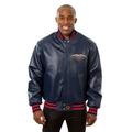 Men's JH Design Navy New Orleans Pelicans Domestic Team Color Leather Jacket