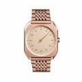 slow Mo 05 - All Rose Gold Steel Unisex Quartz Watch with Rose Gold Dial Analogue Display and Rose Gold Stainless Steel Rose Gold Plated Bracelet