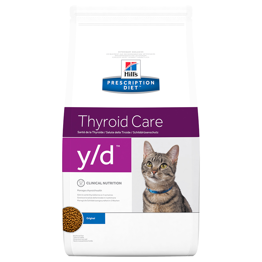 Hill's Prescription Diet y/d Thyroid Care secco per gatti - 1,5 kg