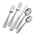 International Silver Garland Frost 20-Piece Stainless Steel Flatware Set, Service for 4 Stainless Steel in Gray | Wayfair 5148977