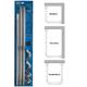 Shower Rails HOME CENTRE Chrome U&L Shape Corner Bathroom 3 Way Traditional Bath Pole Rod Track