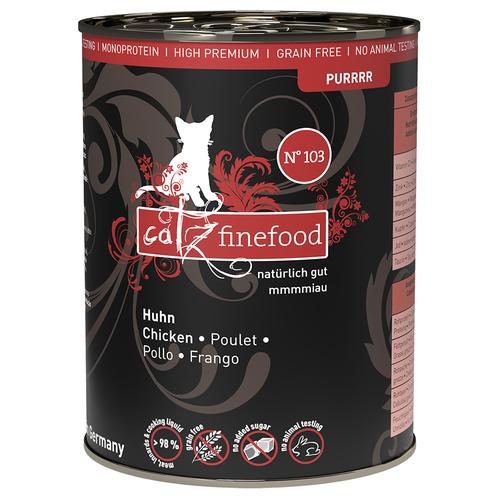 12 x 400g Purrrr No. 103 Huhn Catz Finefood getreidefreies Katzenfutter nass