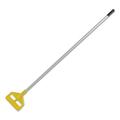 Rubbermaid Commercial Products RCP H126 60 Inch Aluminum Side Gate Wet Mop Handle - Yellow/Gray